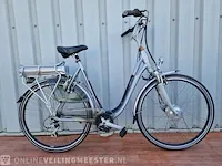 Elektrische damesfiets sparta, e lotion cs4, zilver-blauw