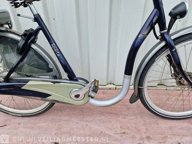 Elektrische damesfiets sparta, entree, blauw - afbeelding 2 van  7
