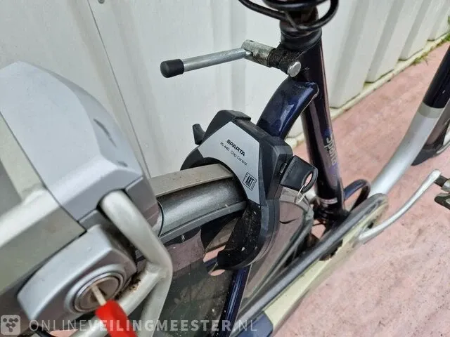 Elektrische damesfiets sparta, entree, blauw - afbeelding 5 van  7