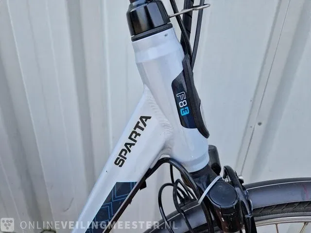 Elektrische damesfiets sparta, grijs-blauw, bouwjaar 2021 - afbeelding 4 van  9
