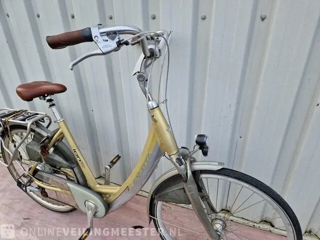 Elektrische damesfiets sparta, ion gl-serie, goud-zilver - afbeelding 2 van  7
