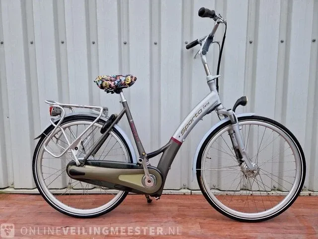 Elektrische damesfiets sparta, ion m-gear, zilver-grijs - afbeelding 1 van  8