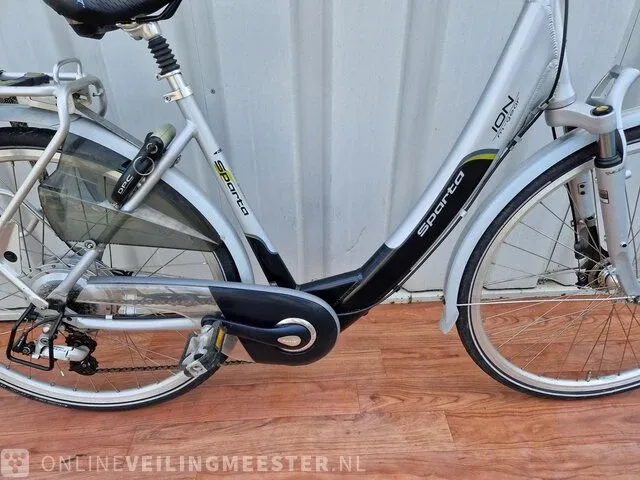 Elektrische damesfiets sparta, m-gear ion, zilver-zwart - afbeelding 3 van  8
