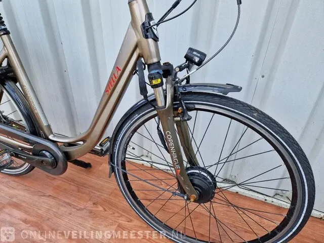 Elektrische damesfiets stella, copenhague, brons - afbeelding 2 van  9