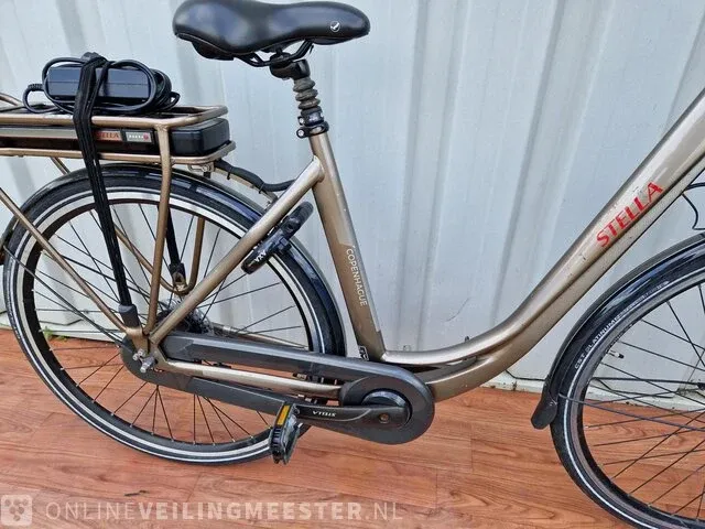Elektrische damesfiets stella, copenhague, brons - afbeelding 3 van  9