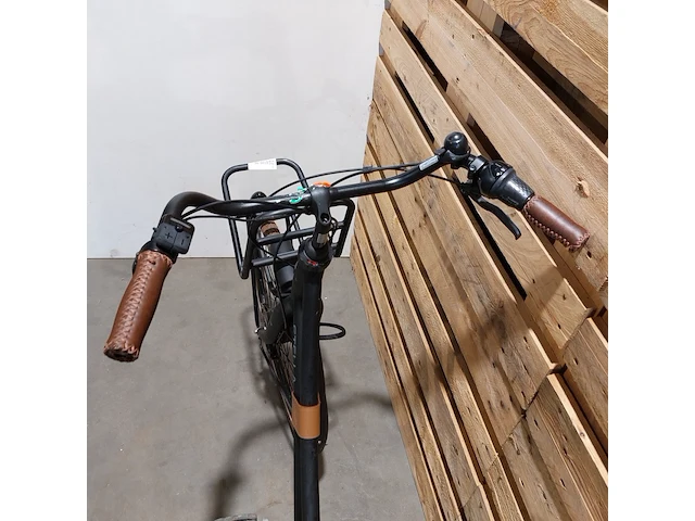 Elektrische damesfiets, stella, dolce, zwart / bruin - afbeelding 3 van  13