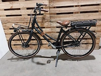 Elektrische damesfiets, stella, dolce, zwart / bruin - afbeelding 1 van  13