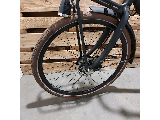 Elektrische damesfiets, stella, dolce, zwart / bruin - afbeelding 8 van  13