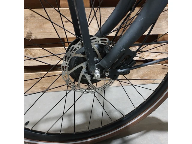 Elektrische damesfiets, stella, dolce, zwart / bruin - afbeelding 9 van  13