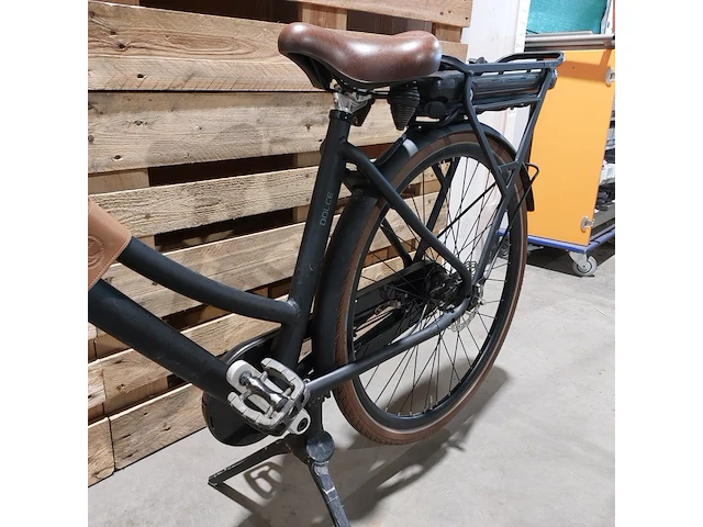 Elektrische damesfiets, stella, dolce, zwart / bruin - afbeelding 11 van  13