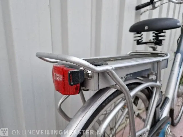 Elektrische damesfiets union, switch, grijs-blauw - afbeelding 5 van  8