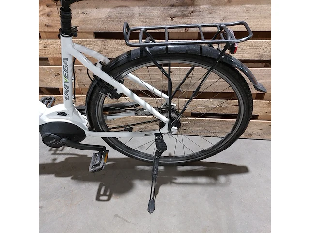 Elektrische damesfiets, univega, wit - afbeelding 9 van  14