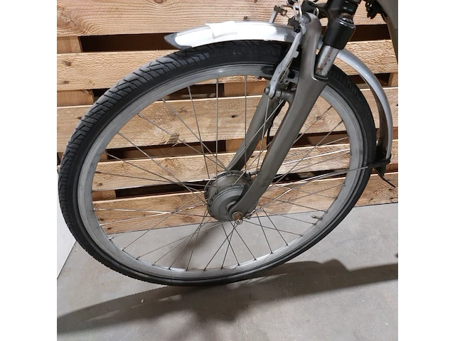Elektrische damesfiets, vogue, basic, grijs - afbeelding 8 van  13