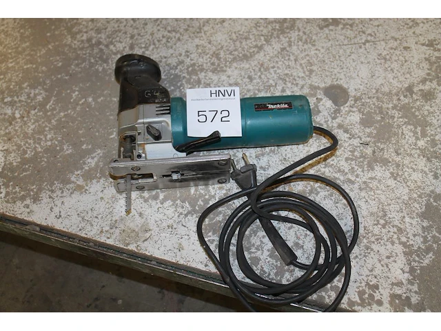 Elektrische decoupeerzaag makita 4305t in kunststof koffer. - afbeelding 1 van  1