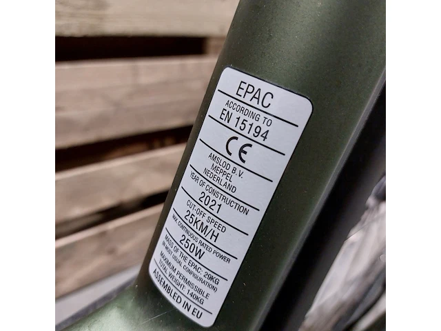 Elektrische fiets, amslod, eton e-md, groen - afbeelding 14 van  22