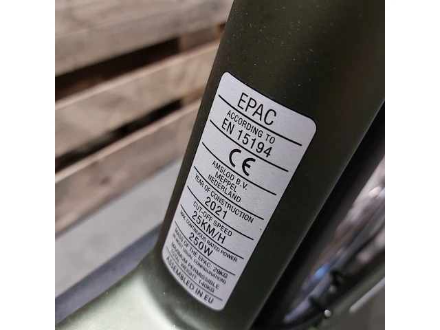 Elektrische fiets, amslod, eton e-md, groen - afbeelding 11 van  20