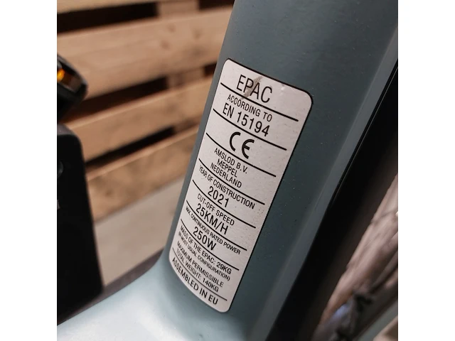 Elektrische fiets, amslod, kent, blauw - afbeelding 11 van  20