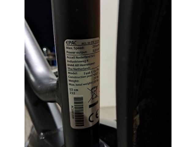 Elektrische fiets , batavus , fonk, donkergrijs / antraciet, 2021 - afbeelding 10 van  13