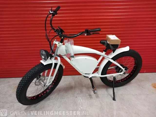 Elektrische fiets beach cruiser, wit, bouwjaar 2023 - afbeelding 12 van  25