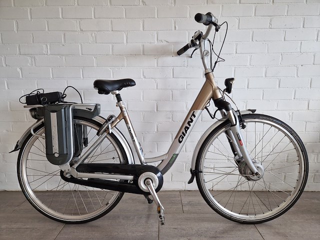 Elektrische fiets giant, twist double 26v, goud zilver - afbeelding 1 van  5