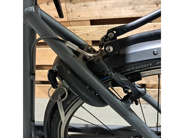 Elektrische fiets , qwic, fn7, donkergrijs / antraciet, 2022 - afbeelding 8 van  12