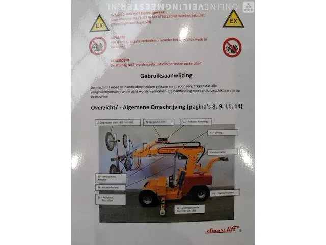 Elektrische glasvacuümhefrobot smartlift, sl608hl e, bouwjaar 2022 | 169 uur - afbeelding 44 van  51