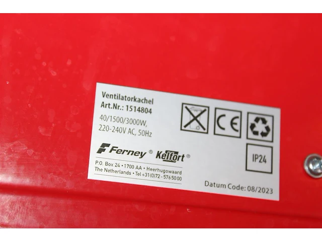 Elektrische heater kelfort 3000 w - afbeelding 2 van  2