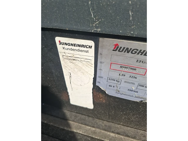 Elektrische heftruck 1,6 ton, jungheinrich, efg df 13-20, 1998 - afbeelding 12 van  25
