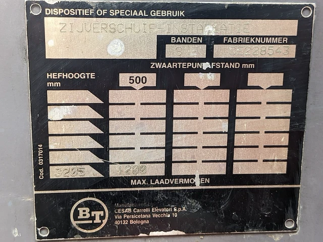 Elektrische heftruck, bt, cbe1.2t, rood, 2003 - afbeelding 16 van  34