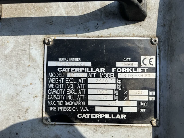 Elektrische heftruck, caterpillar, 1800 kg, 1999 - afbeelding 39 van  42