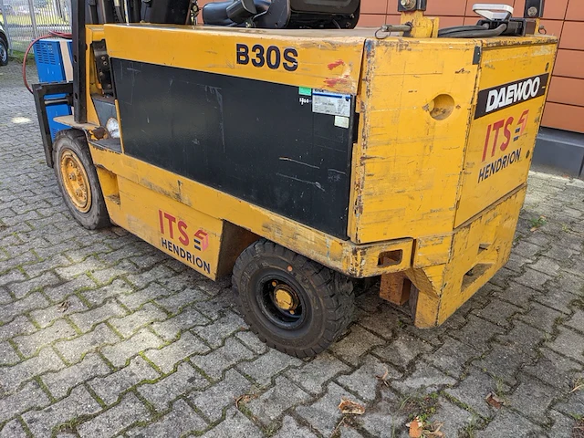 Elektrische heftruck, deawoo, b30s, geel/blauw, 1998 - afbeelding 14 van  36