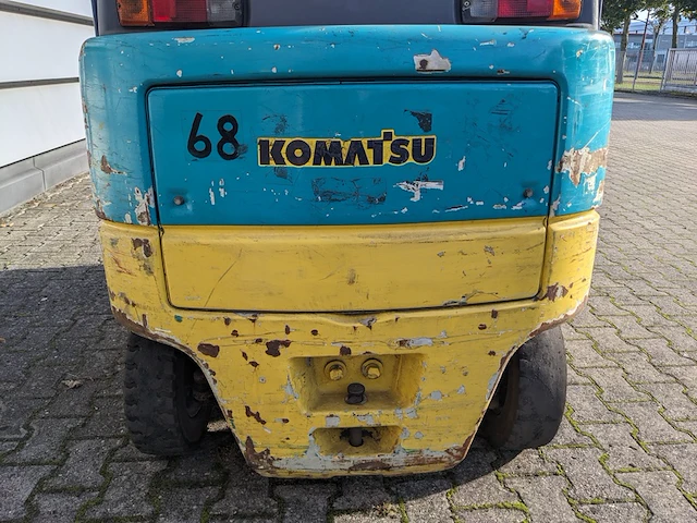 Elektrische heftruck, komatsu, fb15ex-8, geel/blauw, 1999 - afbeelding 3 van  32