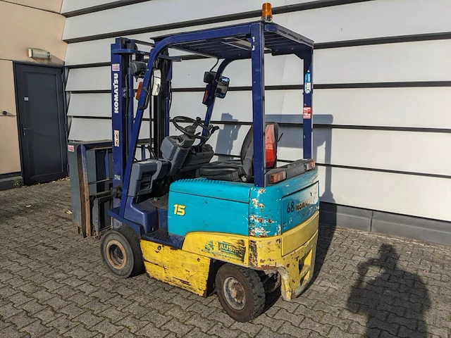 Elektrische heftruck, komatsu, fb15ex-8, geel/blauw, 1999 - afbeelding 5 van  32