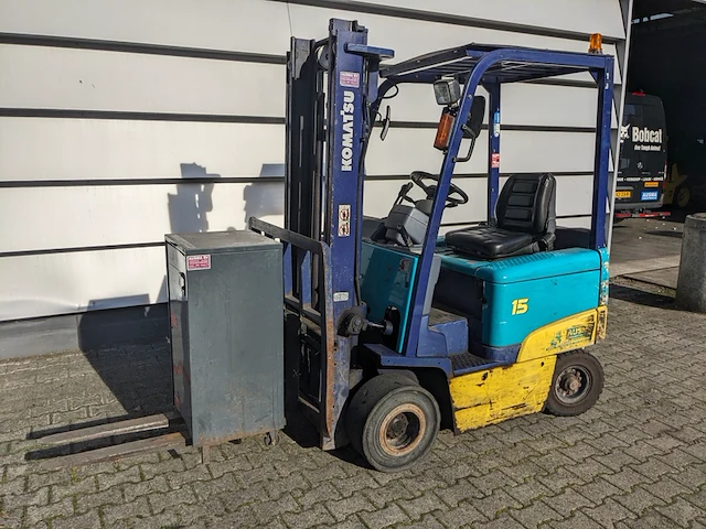 Elektrische heftruck, komatsu, fb15ex-8, geel/blauw, 1999 - afbeelding 6 van  32