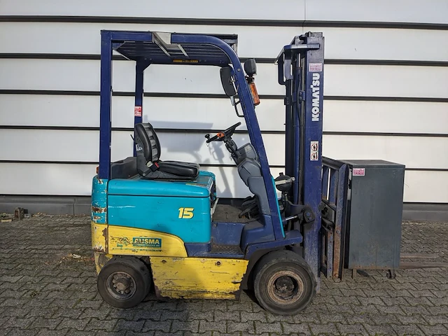 Elektrische heftruck, komatsu, fb15ex-8, geel/blauw, 1999 - afbeelding 12 van  32