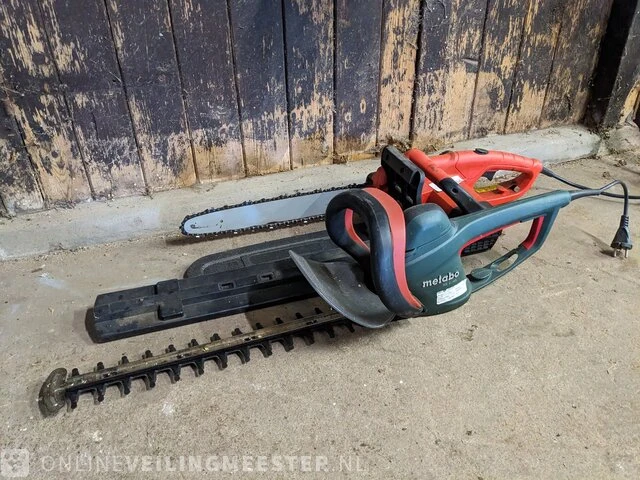 Elektrische heggen- en kettingzaag metabo en basic , hs8746 en ek1800basic - afbeelding 1 van  12