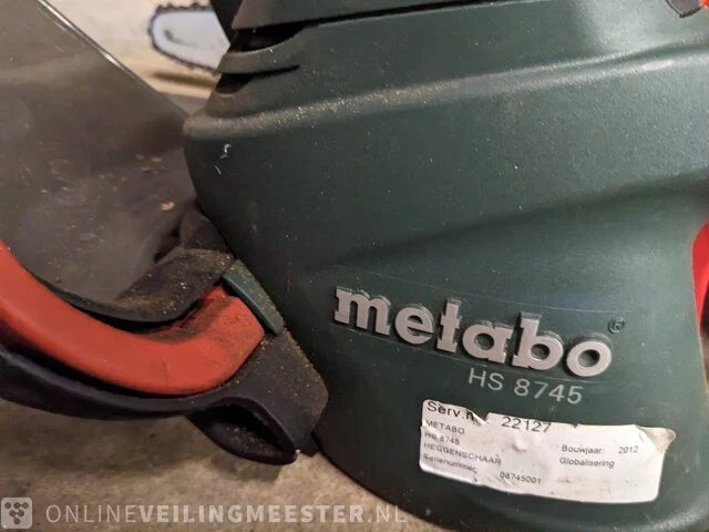 Elektrische heggen- en kettingzaag metabo en basic , hs8746 en ek1800basic - afbeelding 9 van  12
