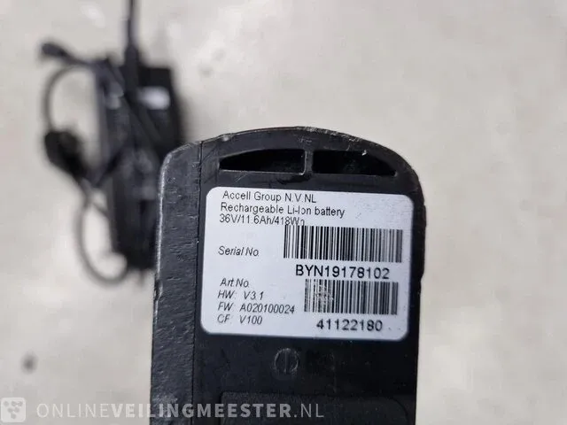 Elektrische herenfiets batavus, cnctd., matzwart - afbeelding 4 van  12