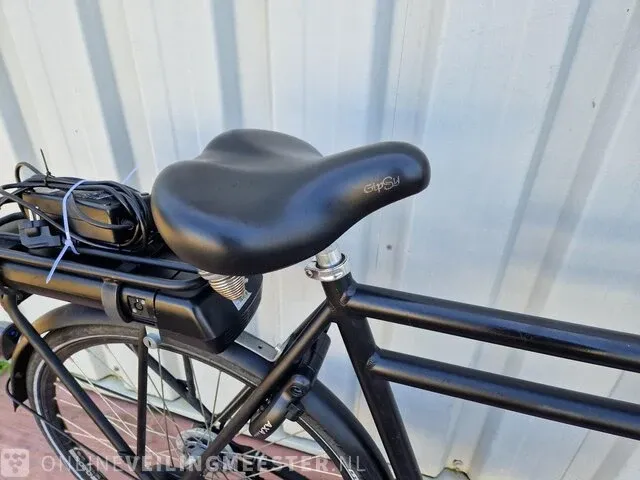 Elektrische herenfiets batavus, cnctd., matzwart - afbeelding 7 van  12