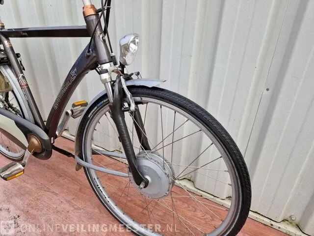 Elektrische herenfiets batavus, easy weekend, grijs - afbeelding 2 van  6