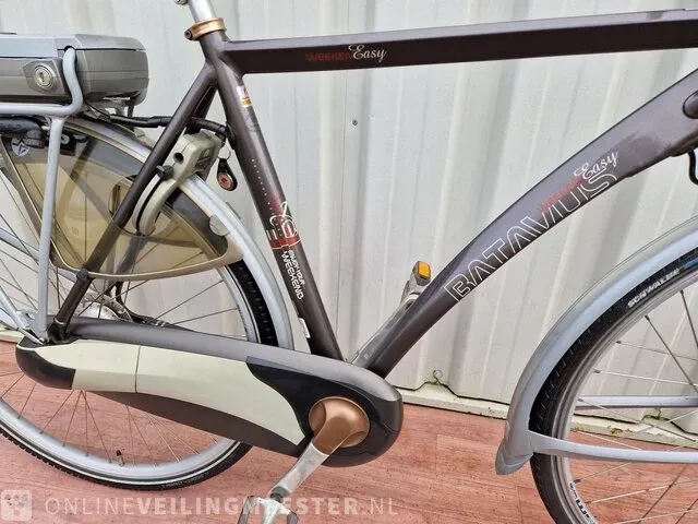 Elektrische herenfiets batavus, easy weekend, grijs - afbeelding 3 van  6