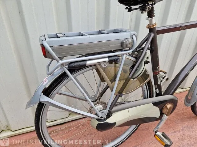 Elektrische herenfiets batavus, easy weekend, grijs - afbeelding 4 van  6