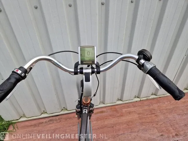 Elektrische herenfiets batavus, easy weekend, grijs - afbeelding 5 van  6