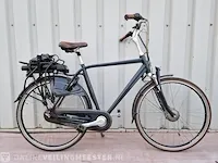 Elektrische herenfiets batavus, genova e-go, donkerblauw - afbeelding 1 van  9