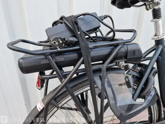 Elektrische herenfiets batavus, genova e-go, donkerblauw - afbeelding 6 van  9