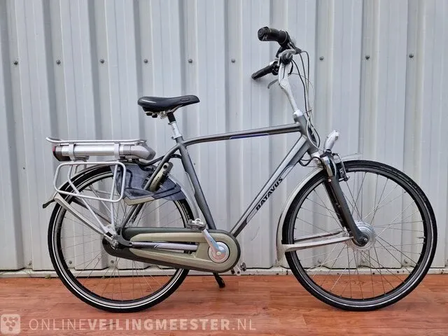 Elektrische herenfiets batavus, monaco e-go, grijs - afbeelding 1 van  9