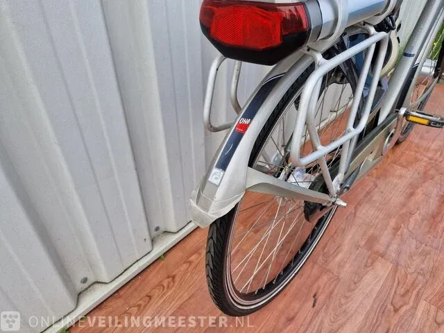 Elektrische herenfiets batavus, monaco e-go, grijs - afbeelding 5 van  9