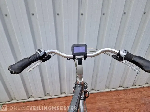 Elektrische herenfiets batavus, monaco e-go, grijs - afbeelding 6 van  9