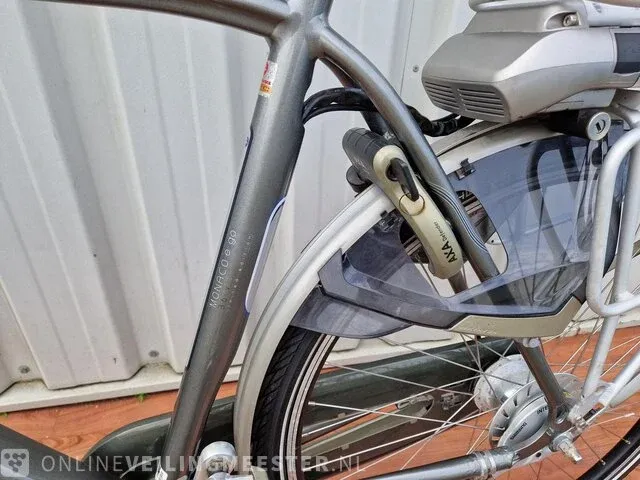 Elektrische herenfiets batavus, monaco e-go, grijs - afbeelding 7 van  9