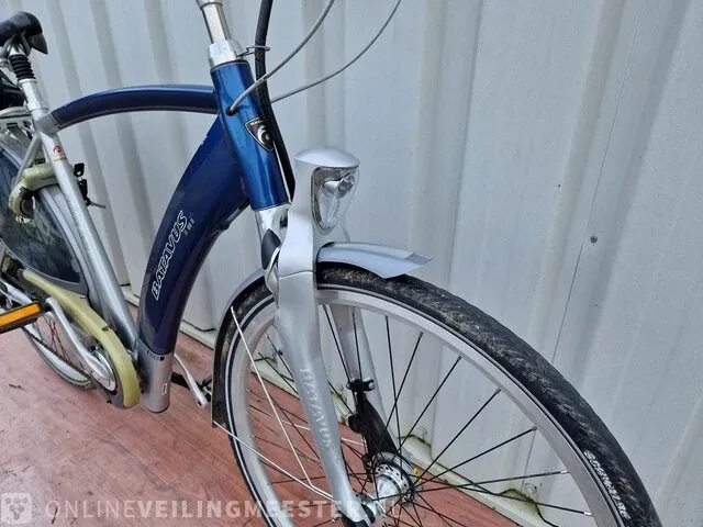 Elektrische herenfiets batavus, padova easy, zilver-blauw - afbeelding 2 van  6